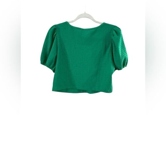 Shein Green Curve Crop Top Size 1X Large - Picture 4 of 9